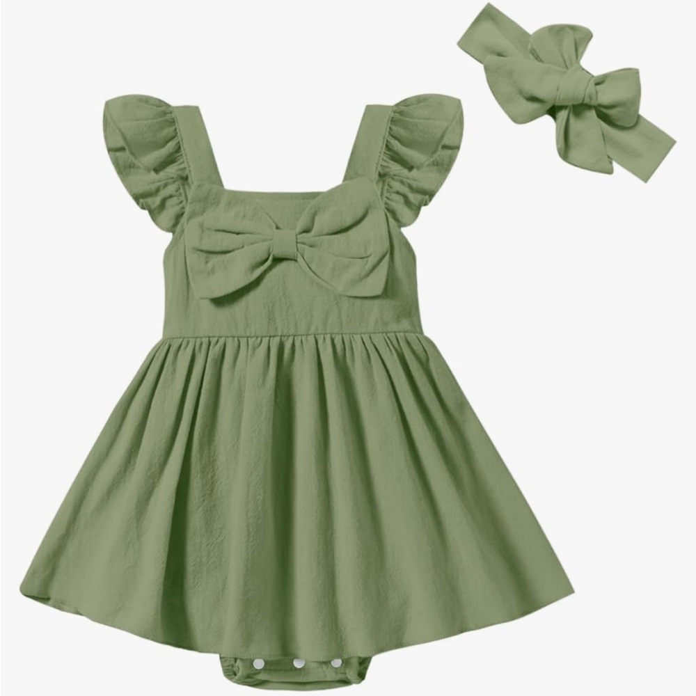 Green Size 3-6 Month Dress
